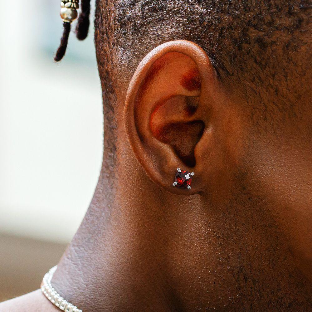 Mens birthstone best sale earrings
