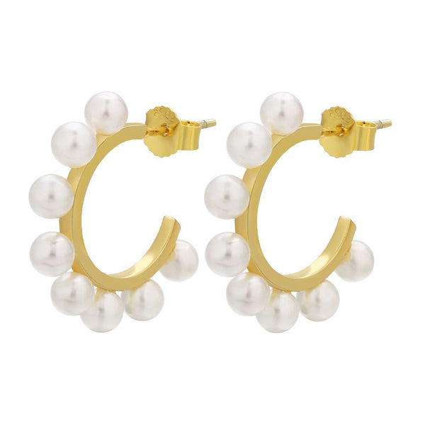 Pearls Earrings (925 Silver)
