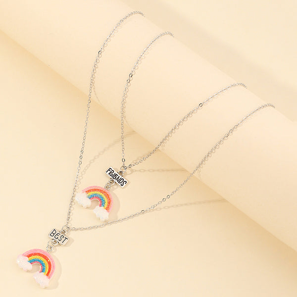 Rainbow Necklace Best Friends Set