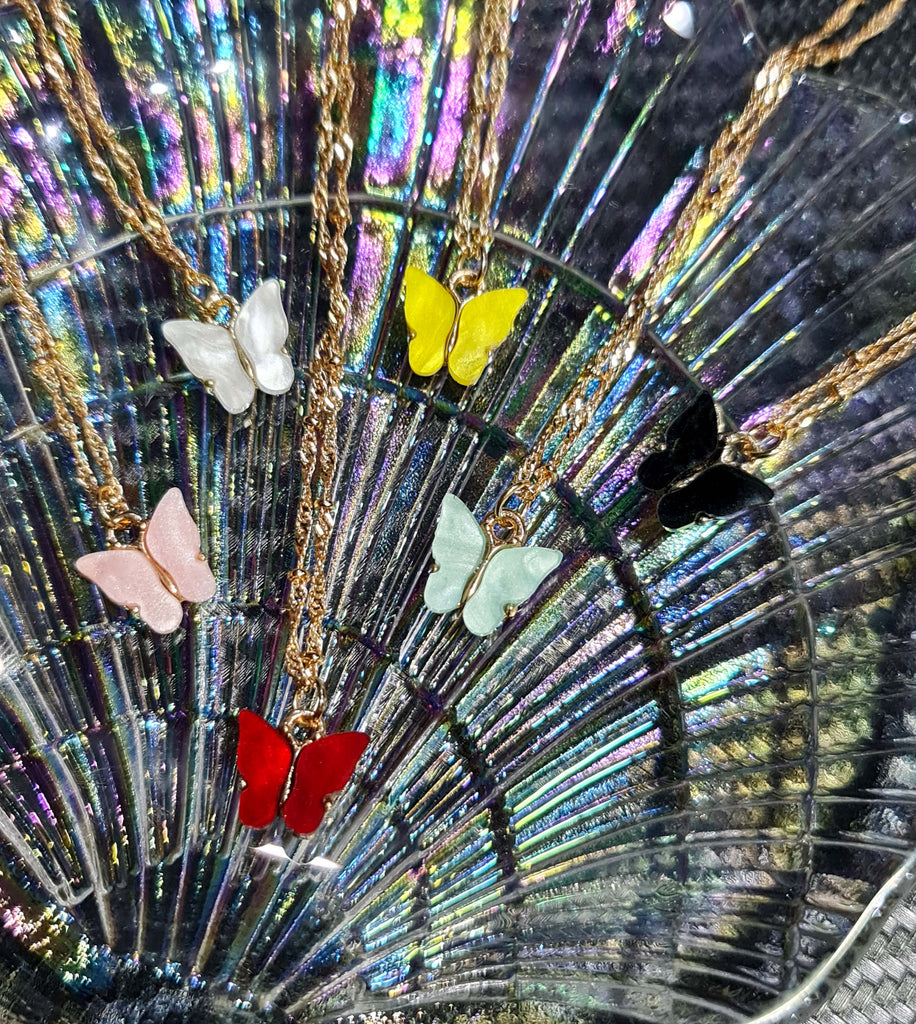 Butterfly Acrylic Necklace