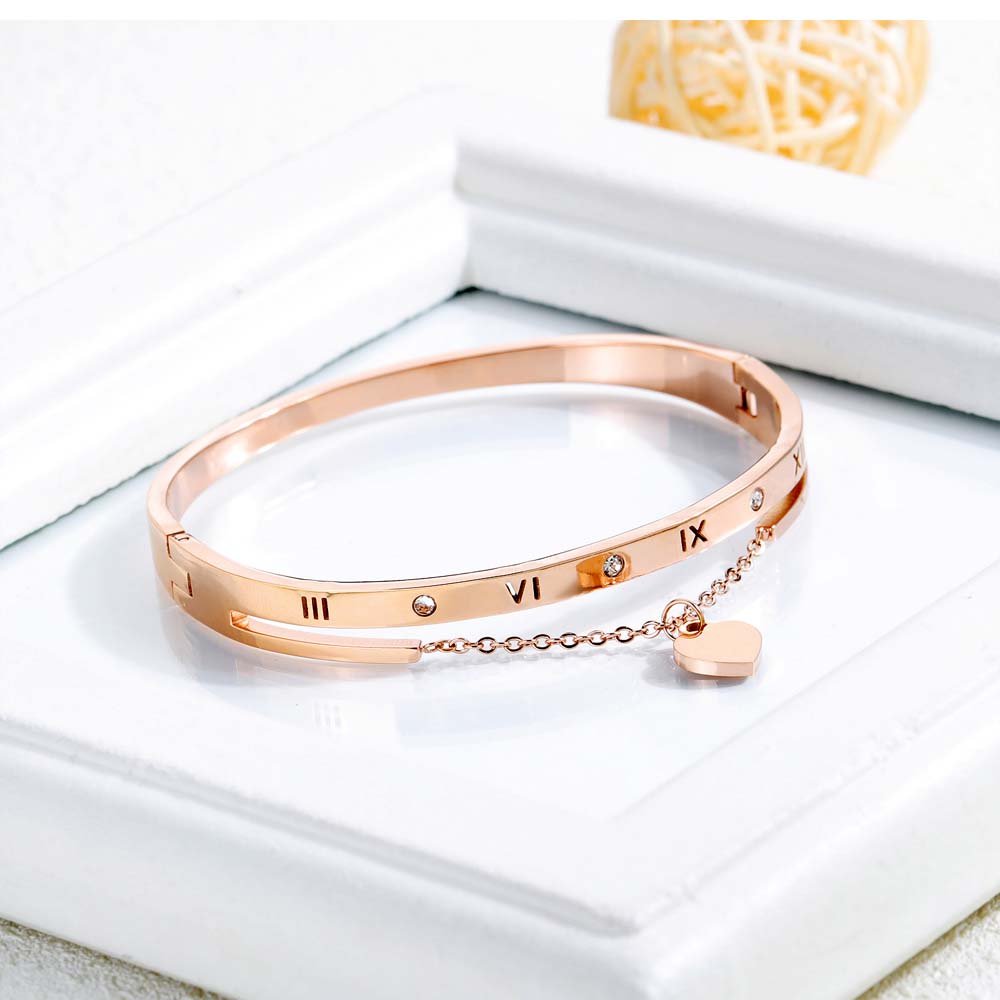 Roman Number Cuff Bangle